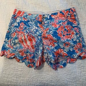 Lilly Pulitzer shorts, buttercup style, EUC, size 4